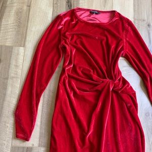 Beautiful red velvet dress